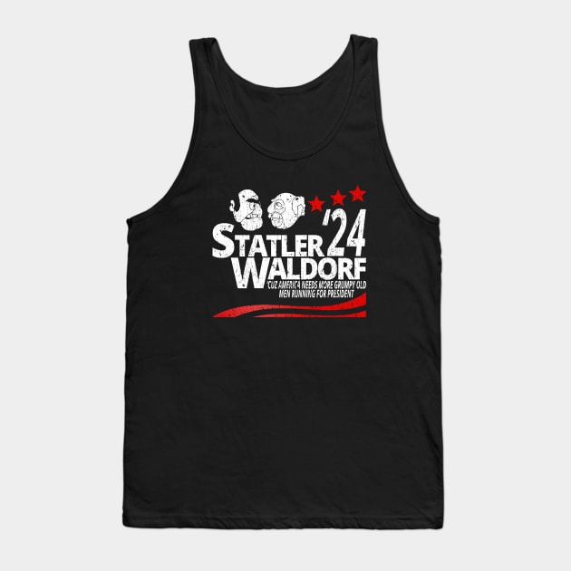 Statler And Waldorf For President Tank Top by oxvaslim